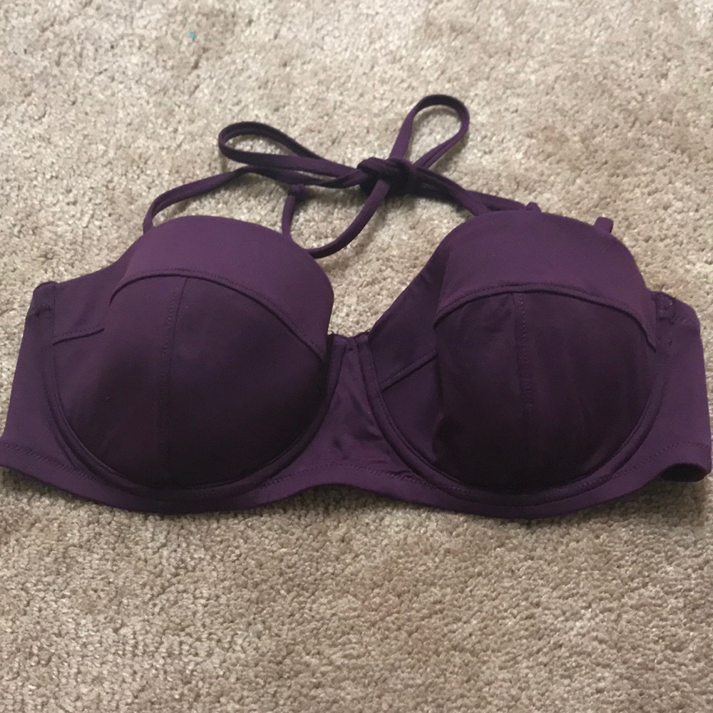 J Crew plum bikini top